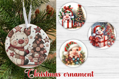 Christmas pig ornament sublimation | Christmas farm ornament Product Image 1