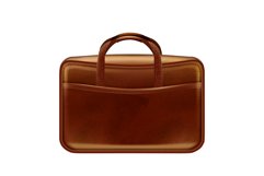 leather briefcase male 3d realistic vector Product Image 1