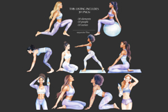 GlamArtZhanna, Pilates Girl clipart, Pilates Girl png, Pilates image, Pilates graphic, Pilates illustration, fitness clipart, gym girl clipart, Self care clipart, Self love clipart, Sport clipart, Sport graphic, Pilates scrapbooking, yoga girl clipart