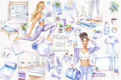 GlamArtZhanna, Pilates Girl clipart, Pilates Girl png, Pilates image, Pilates graphic, Pilates illustration, fitness clipart, gym girl clipart, Self care clipart, Self love clipart, Sport clipart, Sport graphic, Pilates scrapbooking, yoga girl clipart