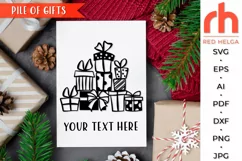 pile gifts svg, stack gifts svg, stacked gifts svg, present box svg, giftbox svg, birthday presents