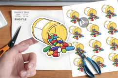 Pill Bottle Sticker Product Image 1