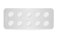 white medical pills for treatment vector illustration Product Image 4