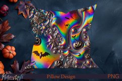 Halloween Pillow | Holographic Design | Creepy PNG Product Image 1