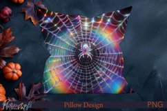 Halloween Pillow | Holographic Design | Spiderweb Product Image 1