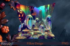 Halloween Pillow | Holographic Design | Ghosts Product Image 1