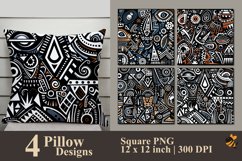 Tribal Geometry Pillow Sublimation Design Product Image 1