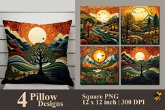 Tribal Nature Pillow Sublimation Design Product Image 1