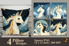Holy Unicorn Pillow Sublimation Design Product Image 1