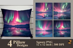 Aurora Realm Pillow Sublimation Design Product Image 1