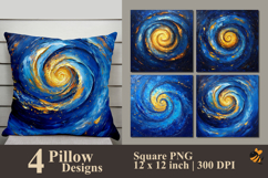 Vortex Art Pillow Sublimation Design Product Image 1