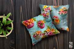 Hanging Summer Floral Baskets Seamless Patterns Product Image 2