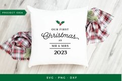 First Christmas as Mr &amp; Mrs ornament | newlywed christmas Product Image 6