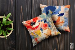 Oil Paint Flowers Pattern Digital Papers Product Image 3