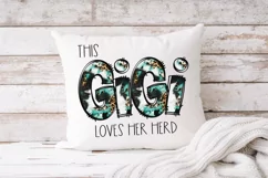 This GiGi Loves Her Herd sublimation, GiGi png, Grandma png Product Image 2