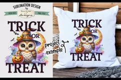 Cute Halloween Owl with Candy | Trick or Treat PNG Design Product Image 2