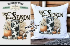 Tis Season Cow Print Cup | PNG Design for Sublimation DTF Product Image 3
