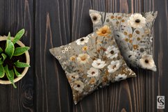 Neutral Vintage Blooming Flowers Digital Papers Product Image 2