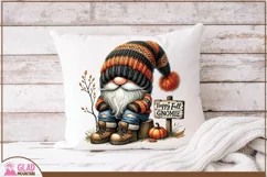 Happy Fall Gnomie png, Autumn pumpkin gnome sublimation png Product Image 5