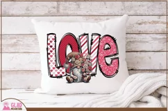 Love Valentine gnome sublimation png, gnome LOVE png Product Image 5