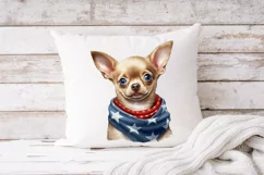 4th of July Chihuahua sublimation, Patriotic Chihuahua png Product Image 3