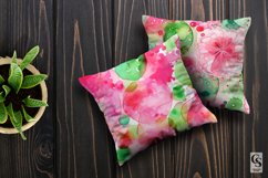 Pink Green Summer Alcohol Ink Digital Papers Product Image 3