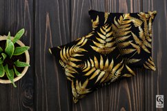 Luxury Gold Fern Leaves Seamless Patterns Product Image 3