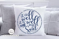 It is Well With My Soul - Christian Hymn SVG DXF Cut File Product Image 4