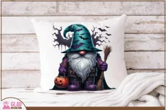 Halloween Gnome with trick or treat pumpkin png, Gnome png Product Image 2