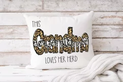This Grandma Loves Her Herd png, Grandma design, cowhide Product Image 3