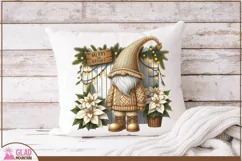 Merry and Bright Christmas Gnome png, Christmas Gnomes png Product Image 3