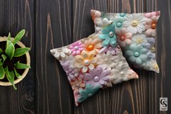 Pastel Pearl Flowers Seamless Patterns Product Image 2