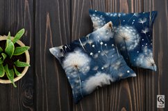 Blue Winter Dandelions Digital Paper Patterns Product Image 3