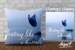 Butterfly motivational quotes pillow covers sublimation PNG Product Image 1