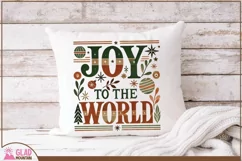 Joy to the World, boho vintage Christmas shirt design png Product Image 4