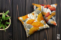 Ginkgo Flowers Pattern Digital Papers Product Image 2