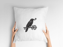 Raven with Ornate Key Embroidery Product Image 9