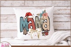 Boho Christmas Mama png, Retro Christmas Mama sublimation Product Image 4