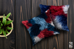 Patriotic Red Blue Animal Fur Seamless Patterns Product Image 3