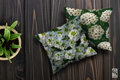 White Alyssum Flowers Digital Paper Product Image 2