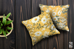 Delicate Daisy Flowers Seamless Pattern Product Image 3