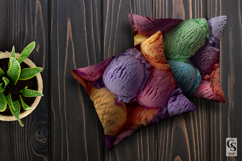 Colorful Ice Cream Scoops Digital Papers Product Image 3