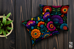 Mexican Flowers Embroidery Seamless Patterns Product Image 3