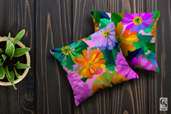 Watercolor Colorful Zinnia Flower Papers Product Image 4