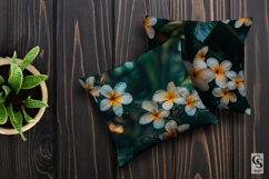 Summer Plumeria Flowers Seamless Patterns Product Image 5