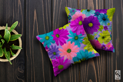 Bold Neon Daisy Flowers Seamless Patterns Product Image 5