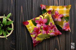 Pink Summer Plumeria Flowers Seamless Patterns Product Image 5