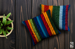 Rainbow Knitted Stripes Seamless Patterns Product Image 3