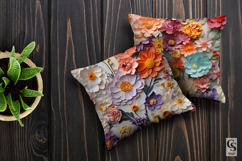 3D Oil Painted Flowers Patterns Product Image 3