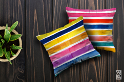 Summer Watercolor Stripes Seamless Patterns Product Image 3